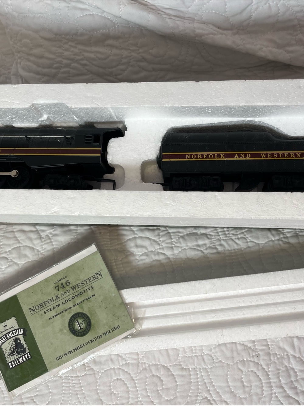 Black Model Steam Locomotive -
